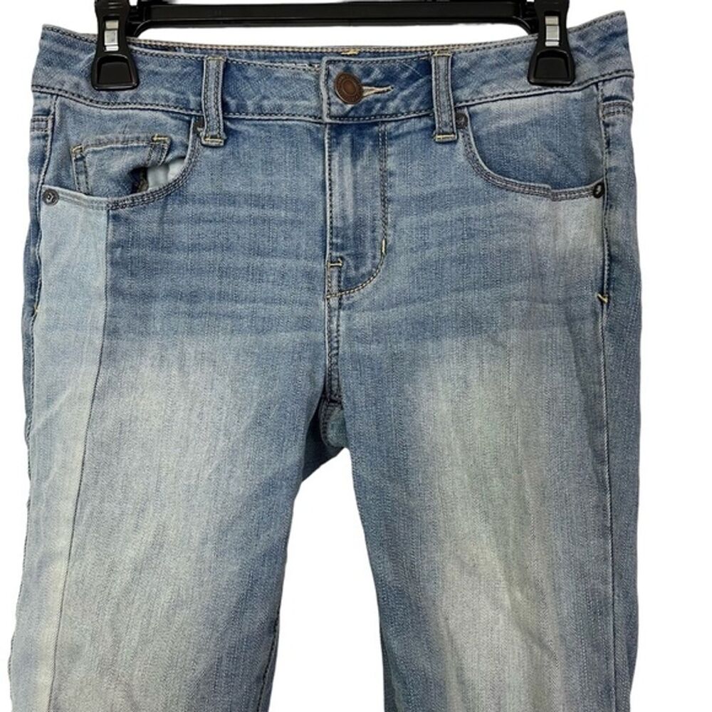 American Eagle Skinny Distressed Patchwork Mid Ri… - image 2